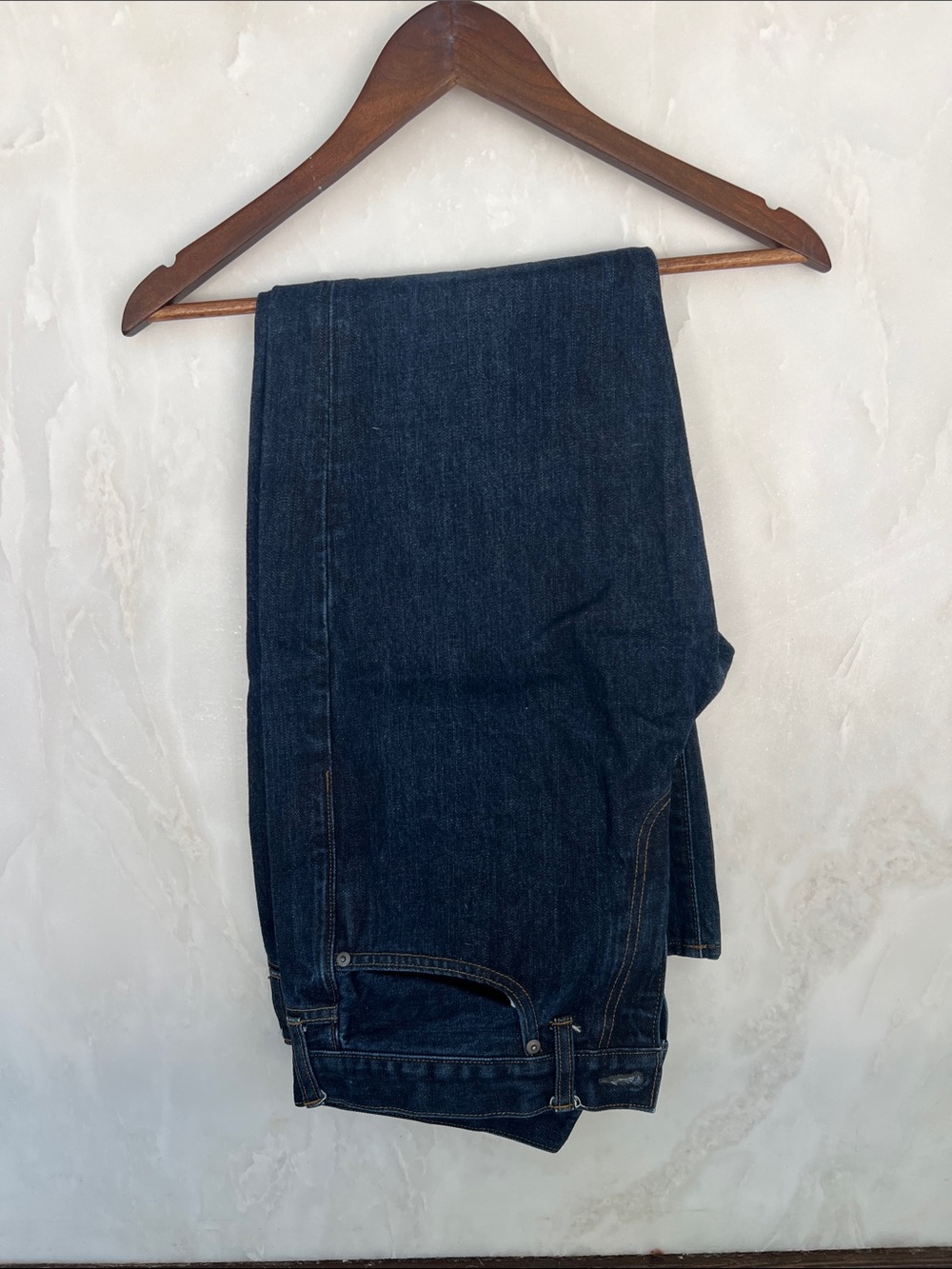 J. Crew Men's Straight Jeans in Dark Blue